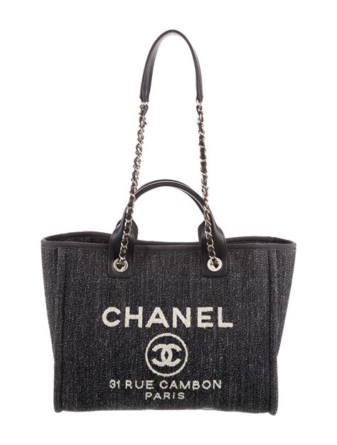 chanel devuille tote|chanel deauville tote price.